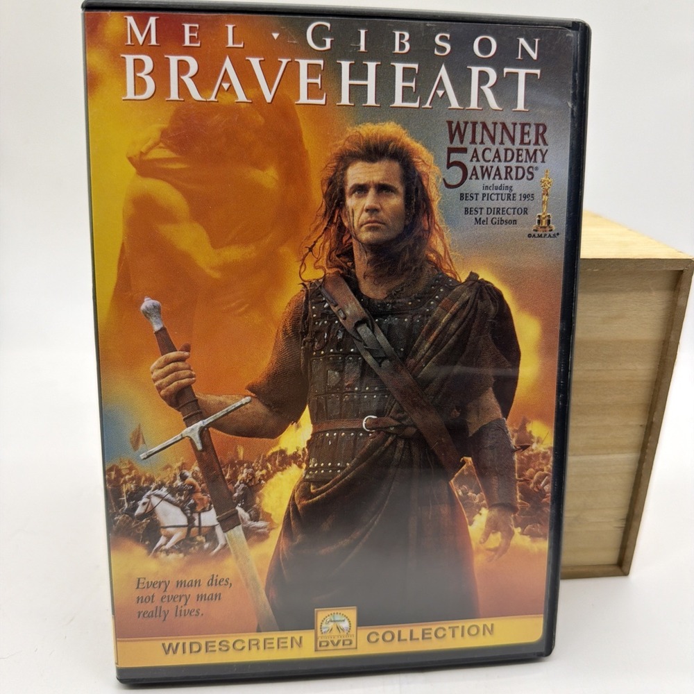 Braveheart DVD Mel Gibson Widescreen Collection Paramount Action Movie Rated R